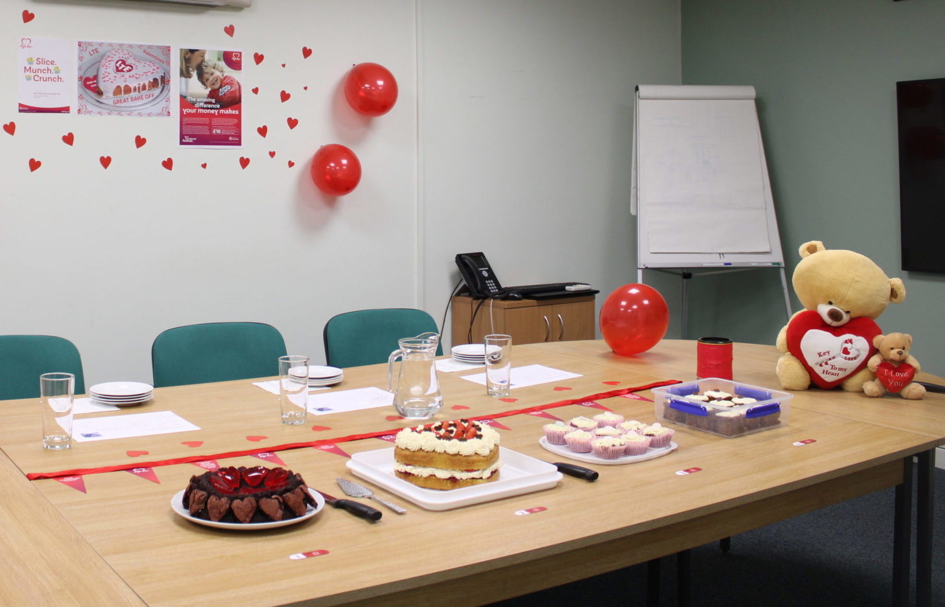 LTE Bake Off judging table