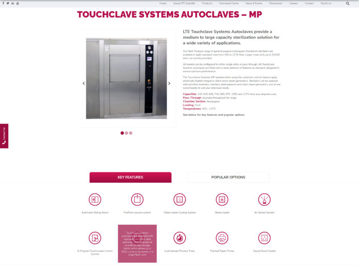 Product Page Layout New Website