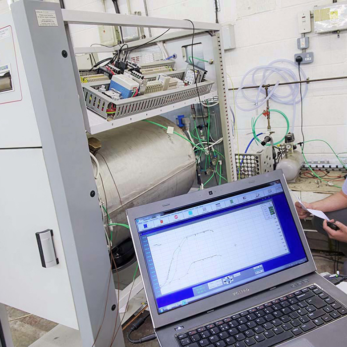 LTE engineer servicing a touchclave-R autoclave